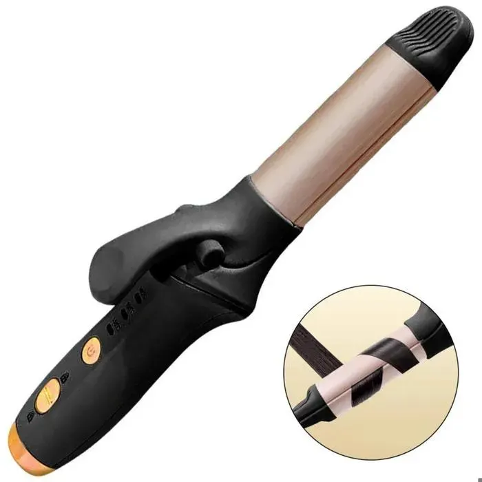 Mini fer à friser rechargeable 25 mm lisseur avec 3 réglages de température rechargeable par USB portable pour les voyag
