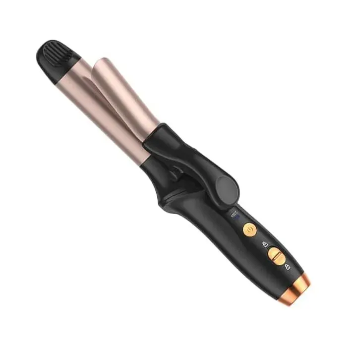 Mini fer à friser sans filpince à friser de voyage portable 25mm avec 3 niveaux de chauffage de la températureUSB rechargeable