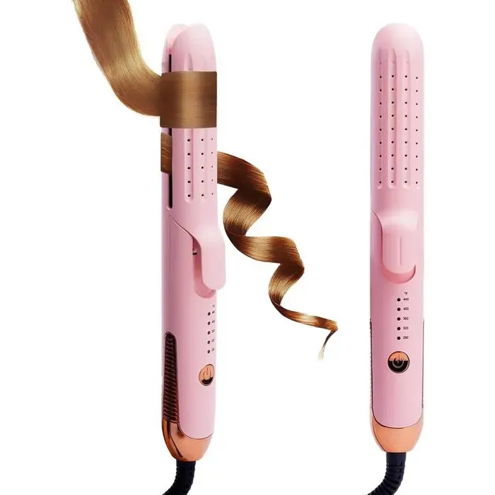 Mini fer à lisser et boucler - 125 pouces - revêtement céramique - pour lisser ou boucler de petites mèches de cheveux