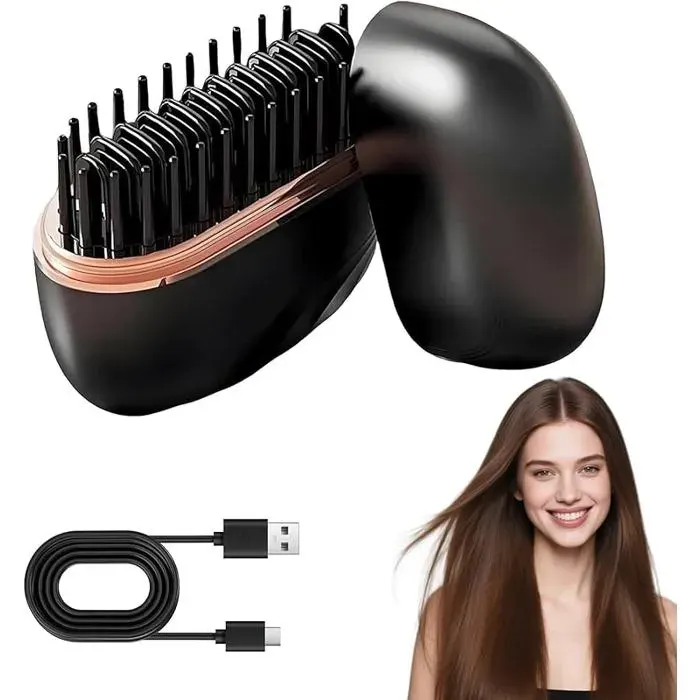 Mini Fer à Lisser Lisseur Cheveux Lisseur Portable de Voyage Fer a Lisser Sans Fil 3 Réglages de Température Mini Multicolo LISSEUR