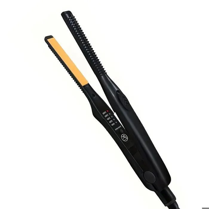 Mini Fer à Lisser pour Cheveux Courts – Design Compact et Anti-Pincement - Idéal pour un Lissage Précis