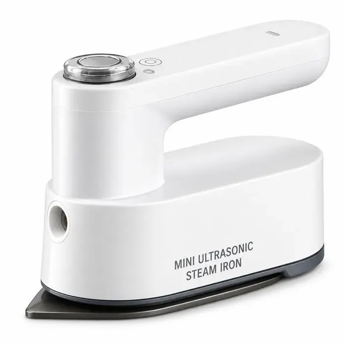 Mini fer à repasser vapeur sans fil AProsp rechargeable 5200 mAh portable voyage maison dortoir 140-160°C blanc