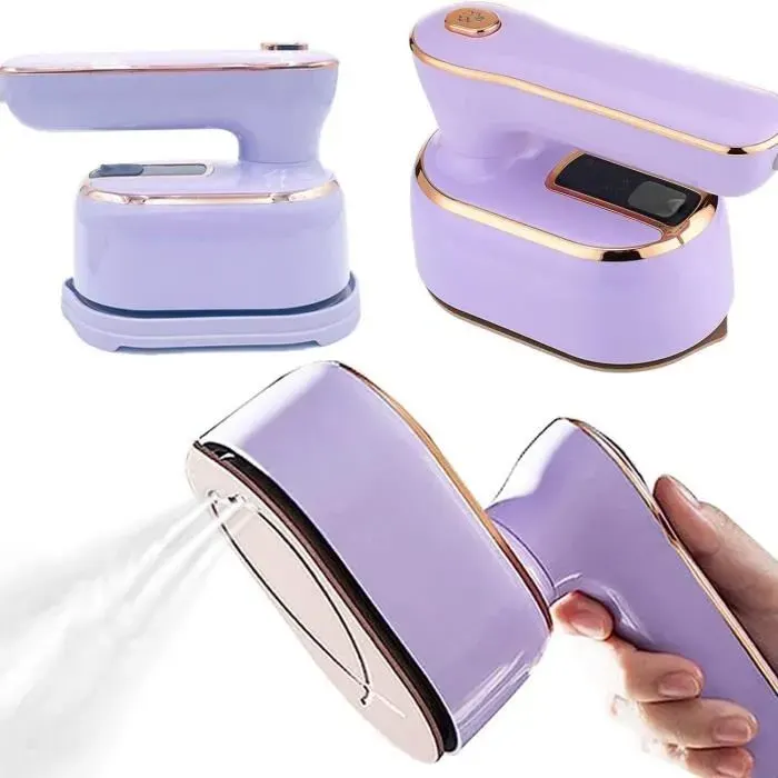 Mini fer à vapeur - AMOUNE - Portable - 1000W - Rotatif 180° - Couleurs multiples