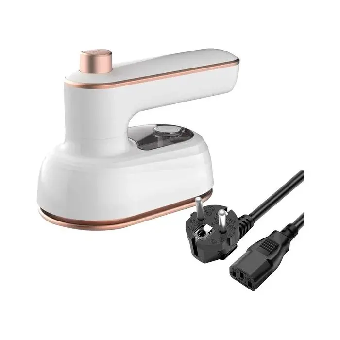 Mini fer à vapeur de voyage - plastique - blanc - portable - pour repasser vêtements à la maison en déplacement