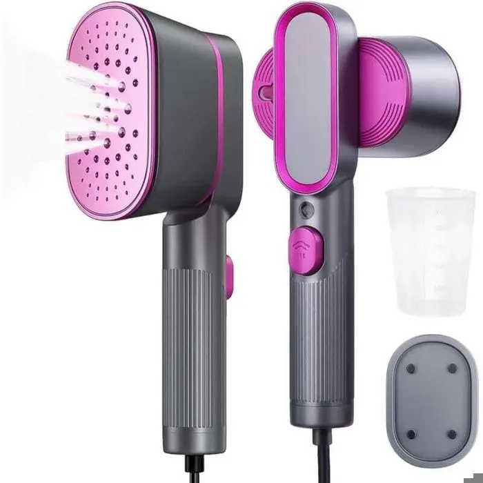 Mini Fer à Vapeur de Voyage Pliable Chauffage Rapide 9s Vapeur Horizontale et Verticale .