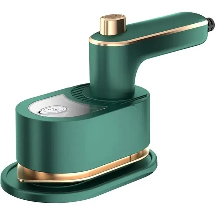 Mini fer à vapeur - YYV - Pliable - Semelle céramique - Chauffe rapide 30s - Vert — coloris Verte