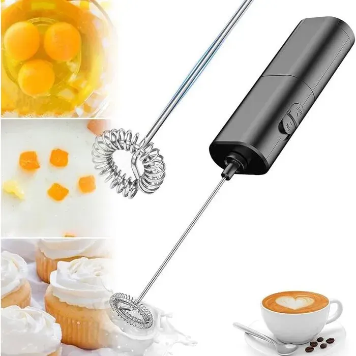 Mini fouet mélangeur électrique - Rechargeable USB Compact - Préparation boissons