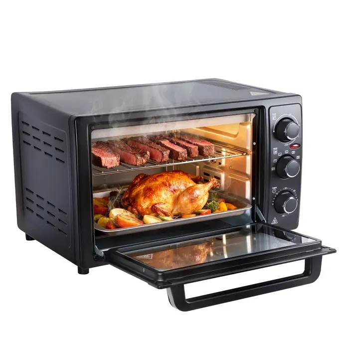 Mini-four électrique multifonctionFour de table pour pizza pain et pâtisseriescuisson uniforme32L1500Wréglable de 0 à 230 °C