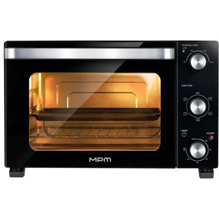 Mini-four électrique posable - MPM - MPE-16/T - Compact - Thermostat réglable - Minuterie intégrée — coloris Noir