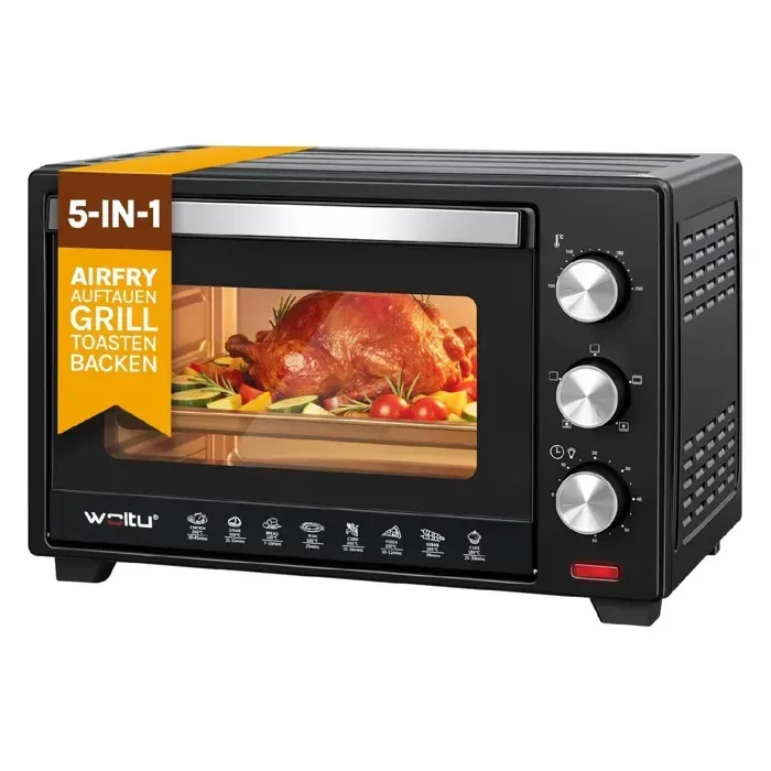 Mini four électrique WOLTU - 28L - 1600W - Noir