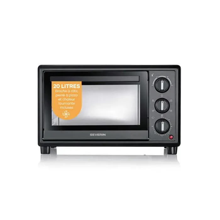 Mini four / Four posable Severin TO2079 1600 W Noir — vue 2