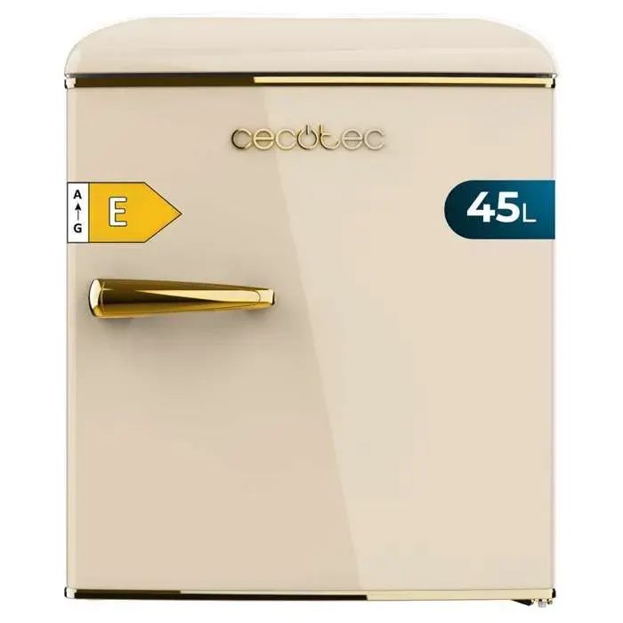 Mini Frigo - CECOTEC - Bolero CoolMarket TT Origin 45 - 45L - Classe Énergétique E - Finition Rétro