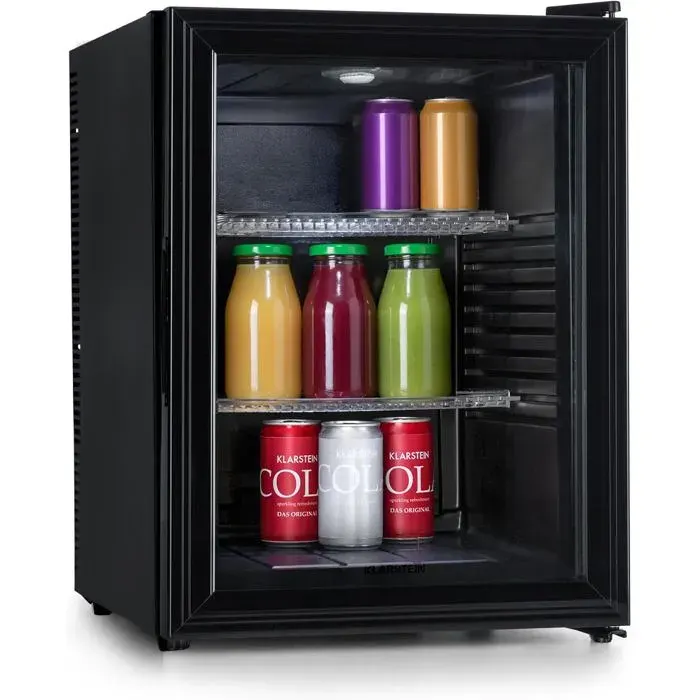 Mini Frigo Chambre 42L Silencieux 12-18°C Étagères Réglables Pour Snacks Boissons Cosmétiques Camping Bureau Et Chambre