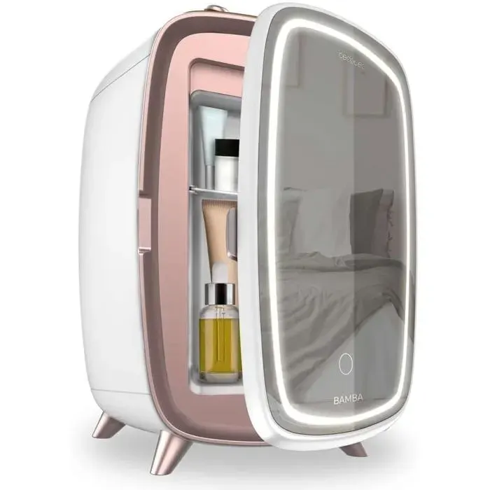 Mini frigo cosmétique Cecotec compact beauté usage chambre/bureau — coloris Blanche