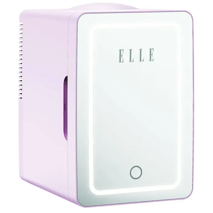 Mini frigo cosmétique - ELLE - Home - 8L - Thermoélectrique chaud/froid - Miroir LED