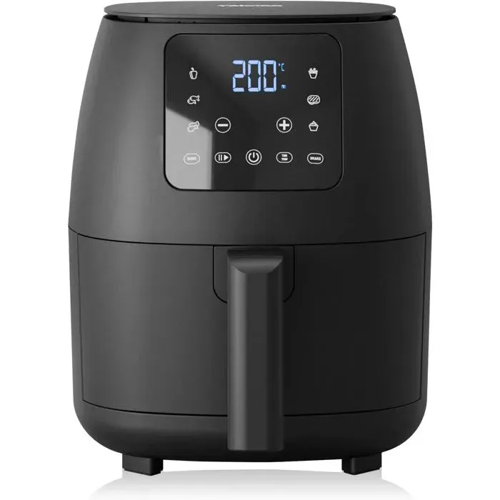 Mini Friteuse À Air Numérique - Sans Huile - 6 Programmes De Cuisson - Revêtement Antiadhésif - Thermostat Réglable - 2L