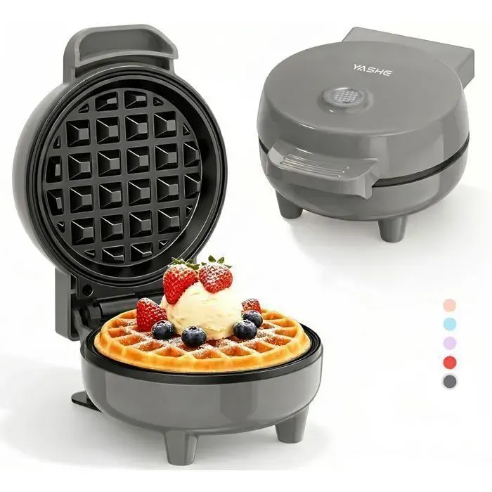 Mini gaufrier 550 W avec revêtement antiadhésif