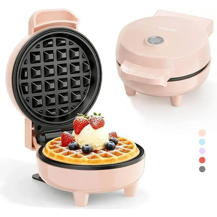 Mini gaufrier 550 W avec revêtement antiadhésif