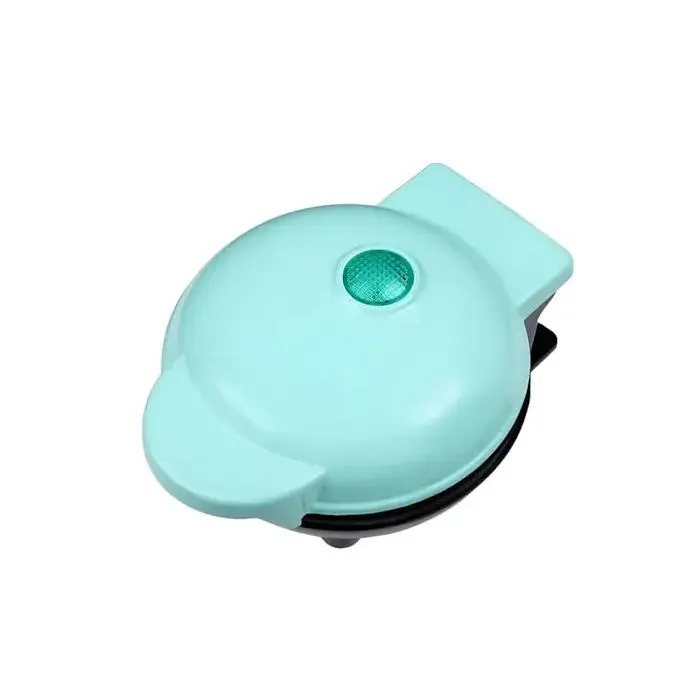 Mini gaufrier - DOK - Revêtement antiadhésif - 350W - Plaque 10 cm - Compact - Voyant lumineux - Poignée cool touch