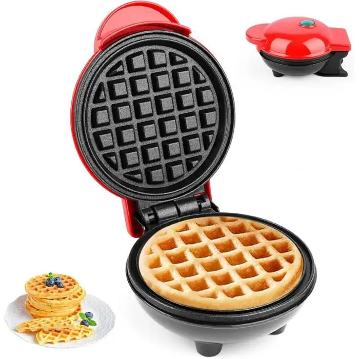 Mini gaufrier gaufrier et crêpière Gaufre simple bulle chauffante double face classique