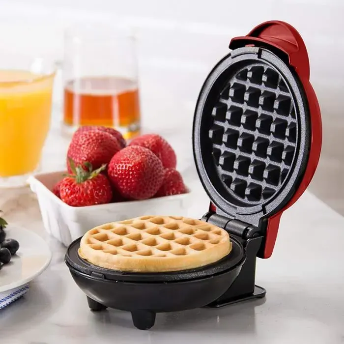 Mini Gaufrier Multifonctionnelle 350W 220V Machine à Gâteaux pour Enfants