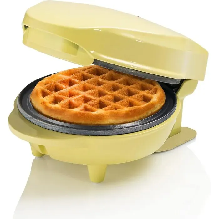 Mini Gaufrier Pour Gaufres Classiques Petit Gaufrier Avec Revêtement Anti-Adhésif Pour Les Anniversaires DEnfants[PE6]