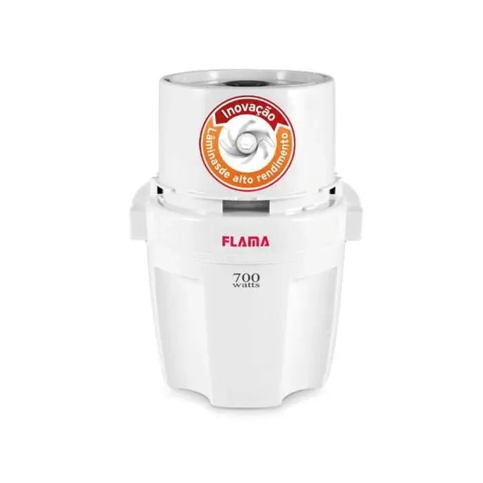 Mini hachoir - Flama - 1705FL - 02 kg - Verre - Acier inoxydable - 700 W