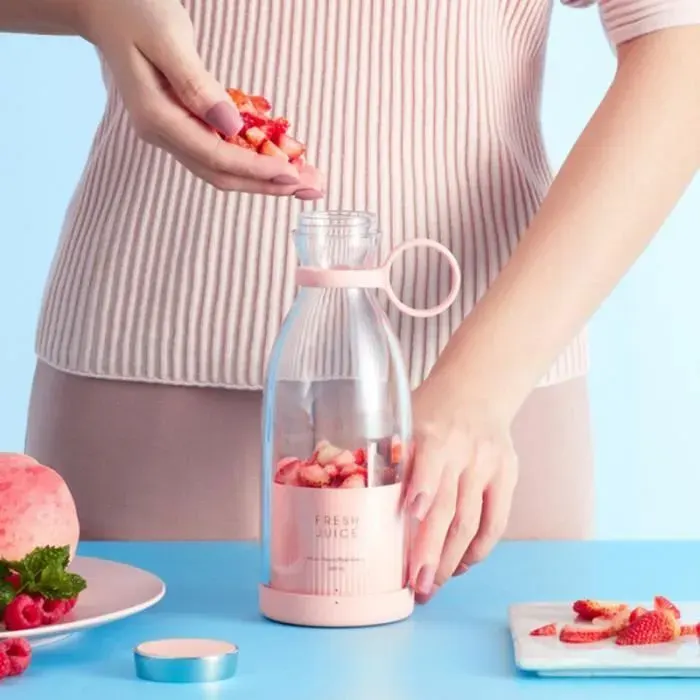 Mini Handheld Mixer Juicer Machine Blender Fruits Légumes Juicing rose rose BLENDER