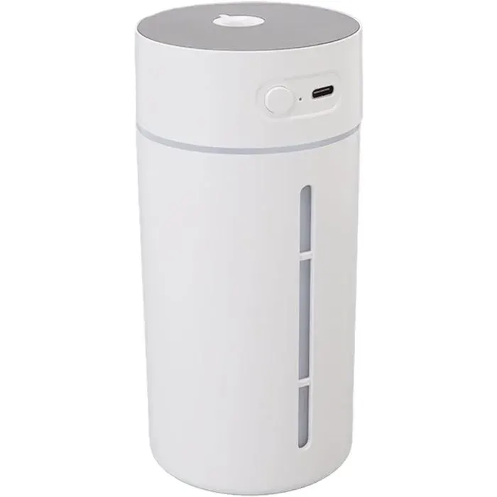 Mini Humidificateur Dair 250 Ml 5 V USB Chargeant Humidificateur Dair Intelligent avec Veilleuse pour Voiture Camion