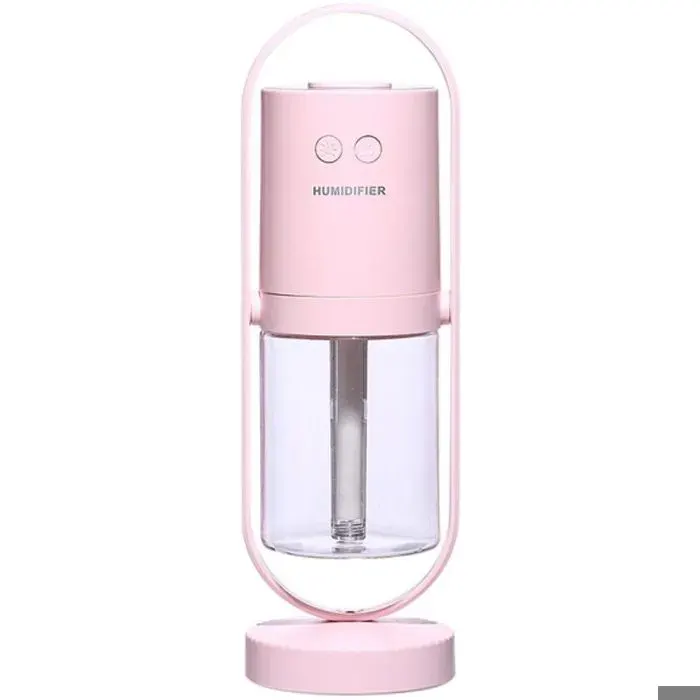 Mini Humidificateur Portable 360° SpinUltrasons Humidificateur De BrumeUSB Humidificateur De Bureau Personnel pour Les Petites
