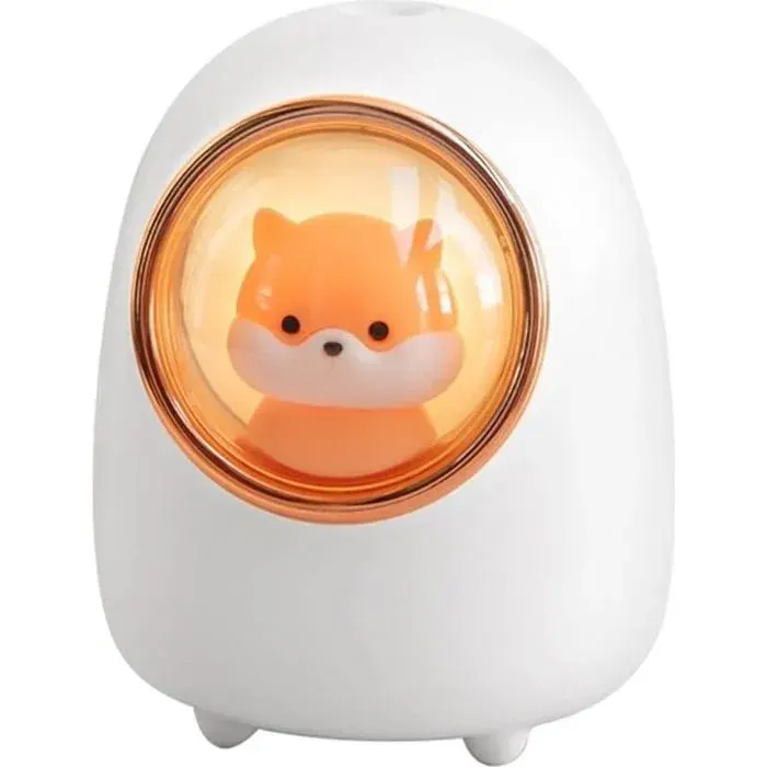 Mini humidificateur USB silencieux 350ml portable veilleuse blanc