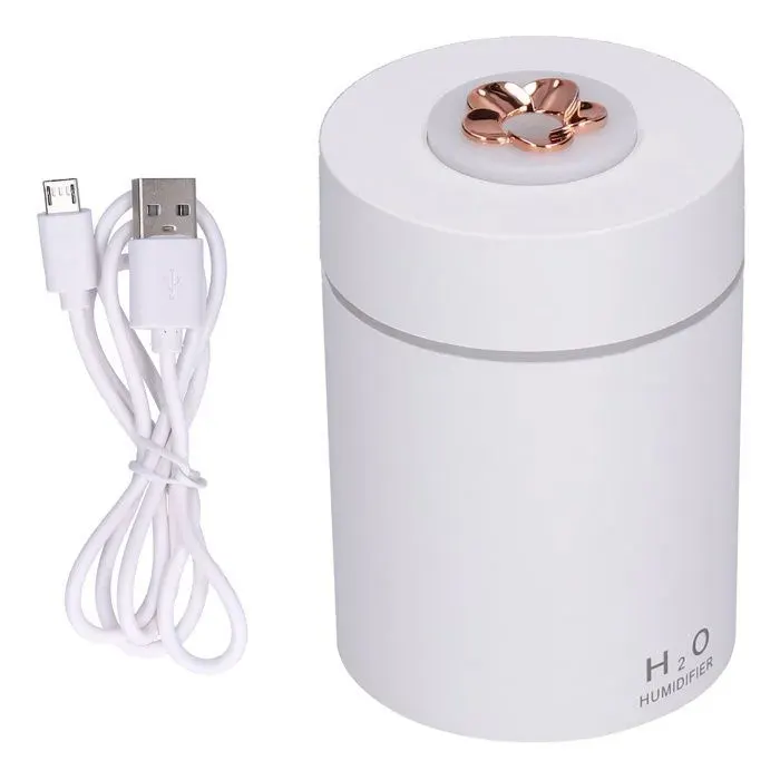 Mini humidificateur USB veilleuse LED humidificateur blanc purificateur dair portable pour voiture maison bureau Femeo