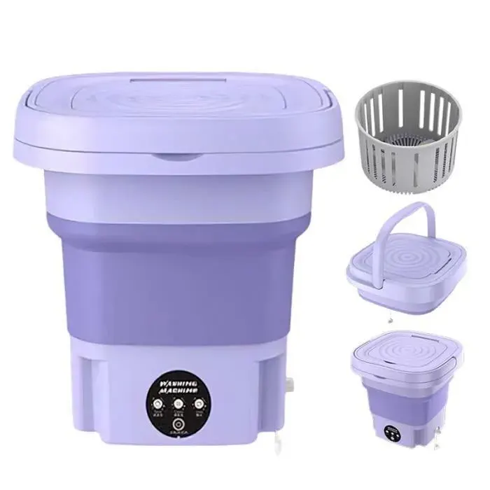 MINI LAVE-LINGE – MINI MACHINE A LAVER machine a laver portable 8L10W 3 Modes de Nettoyage mini machine à laver pour sous