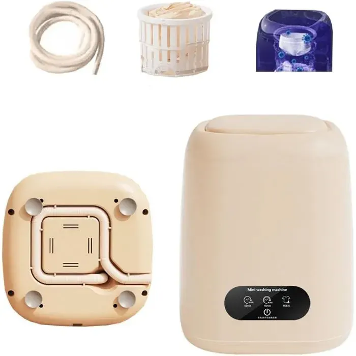 Mini lave-linge portable 9L avec essorage parfait pour déplacements et petits espaces