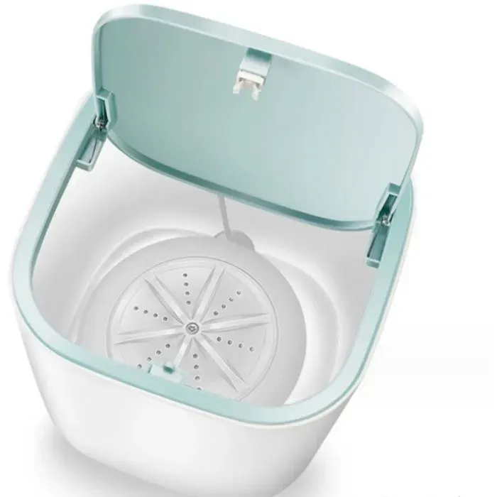 Mini lave-linge portable - Unbrand - Blanc - Ultrasonique - Turbine rotative - Compacte — coloris Blanche