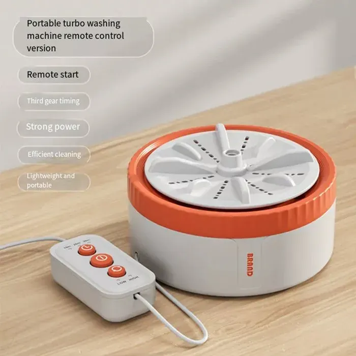 Mini lave-linge portable USB à turbine rotative et ultrasons. Idéal pour les fruits et le linge. Parfait pour la maison la cuisine