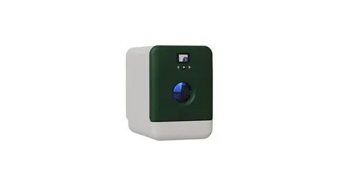 Mini lave-vaisselle DAAN TECH Compact 34 cm Blanc et Vert de chrome