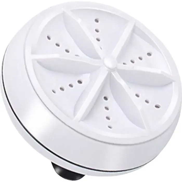 Mini laveuse rotative personnelle portative de Turbo de machine à laver ultrasonique B blanc