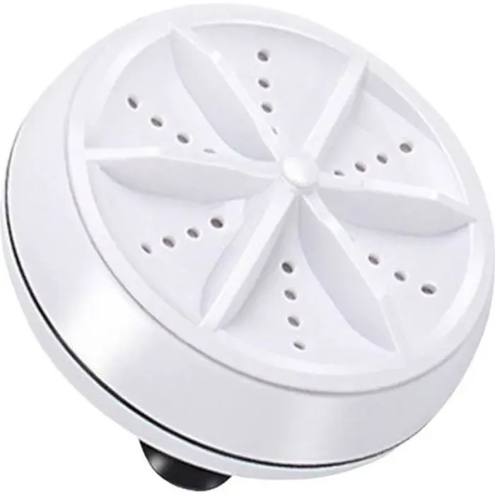 Mini laveuse rotative personnelle portative de Turbo de machine à laver ultrasonique B blanc-keeper