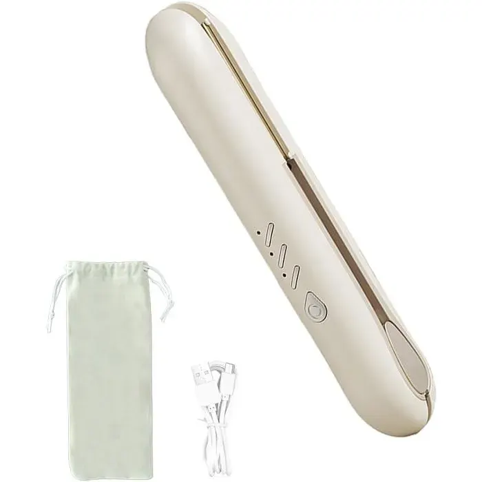 Mini Lisseur Cheveux Sans Fil Fer À Lisser De Voyage Petits Lisseurs Pour Cheveux Courts Portable Céramique Plaques Lisseur[L82]
