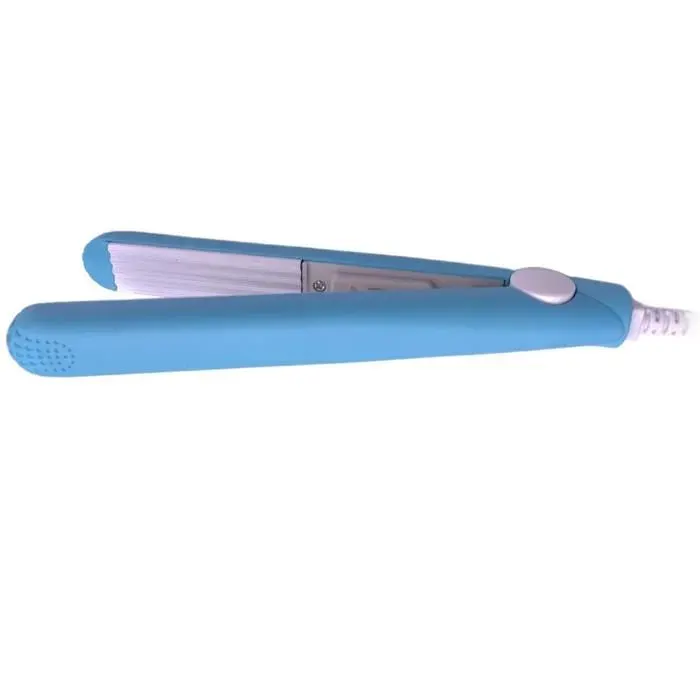 Mini Lisseur Fer Plat Bigoudi Voyage Maison DIY Style De Cheveux Bleu