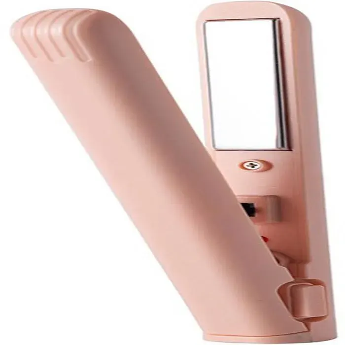 Mini lisseur multifonction - brosse à boucler - alimentation pour lisseur - Convient aux cheveux courts - Plastique - Rose