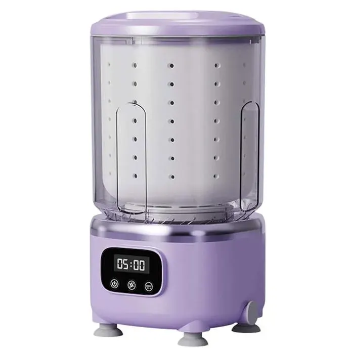 Mini machine à laver 2L 15W Machine laveuse avec essorage sous-vêtement pour appartements hôtels Camping blanchisserie de voyage