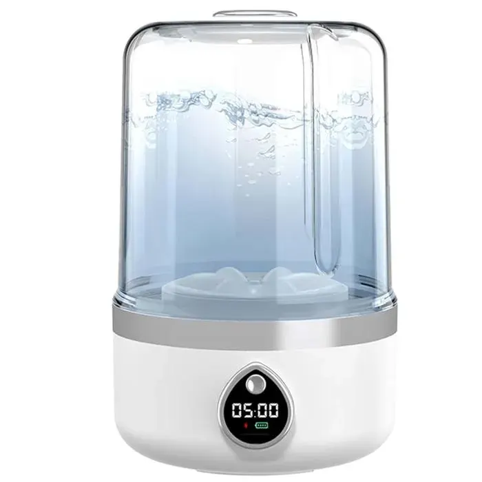 Mini machine à laver 7200mAh portable pour sous-vêtements appareil nettoyeur de linge compact outil pour camping voyage appartement