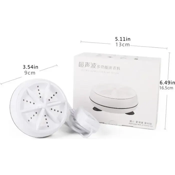 Mini machine à laver à ultrasons Portable Turbo rondelle rotative personnelle voyage pratique voyage daffaires à domicile USB