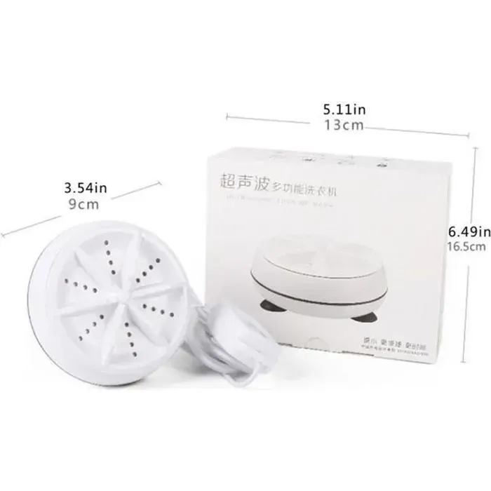 Mini machine à laver à ultrasons Portable Turbo rondelle rotative personnelle voyage pratique voyage daffaires à domicile USB