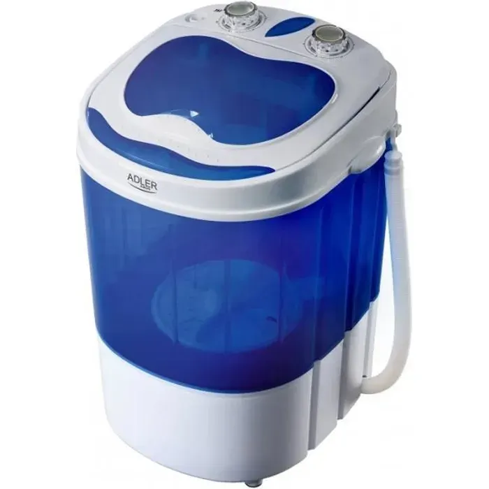 Mini machine à laver - ADLER - Chargement par le dessus - 3kg - Faible consommation deau et dénergie