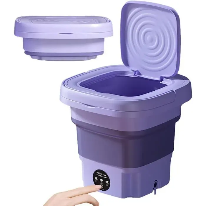 Mini Machine À Laver Machines À Laver Portable 8L Petite Mini Lave Linge Pliable Entièrement Automatique Machine A Laver C[H51]