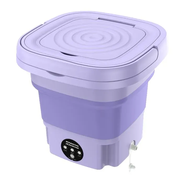 Mini Machine À Laver - mini machine à laver portable 8l - 10W - 3 Modes Nettoyage - Silencieux - LED - Adapté Aux Petits Vêtement