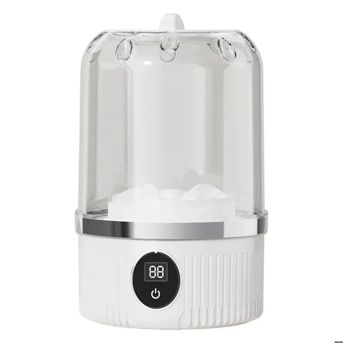 Mini machine à laver -Petit et portable -Convient pour les vêtements et sous-vêtements de bébé - blanc